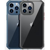Чехол Glass case для iPhone 14 (синий)